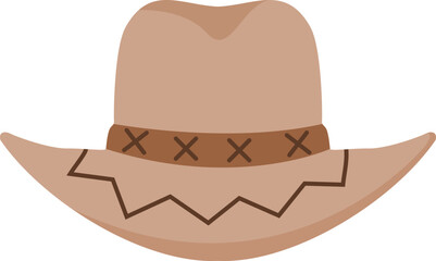 Vintage Leather Cowboy Hat