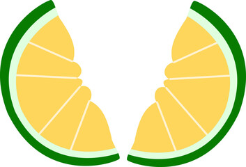 Fresh Lime Slices Illustration
