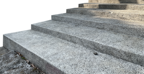 Five steps ladder isolated element