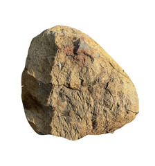 Natural rough stone isolated element