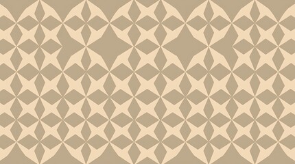 Beige Geometric Seamless Pattern: A subtle and elegant pattern with a repeating geometric design in beige tones, perfect for adding a touch of sophistication to any project. 