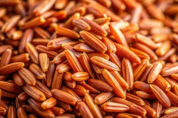 Stunning close-up images reveal the intricate texture and nutritional richness of brown rice.