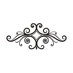 Decorative showcasing swirling patterns, emphasizing fluidity, flat vector illustration on white background