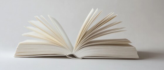 open book with white pages