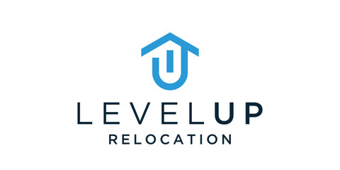 Logo combination of arrows and levels. Icon logo, creative, vector logo, illustration.