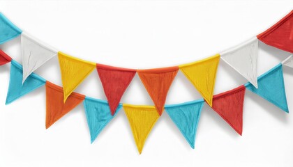 Bright Multicolored Triangular Fabric Bunting Garland for Party Decorations, Festivals, Birthdays, or Outdoor Celebrations