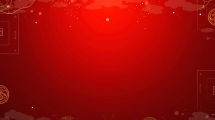 Red Festive Background Design: Chinese New Year Celebration