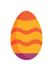 Easter day egg vector art on white background
