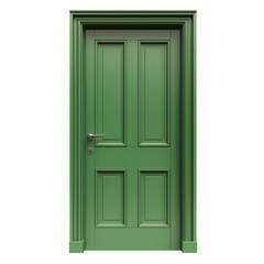 Modern Green Wooden Door