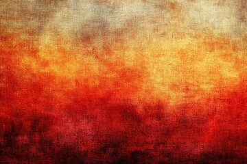 Fototapeta premium Grunge textured background with warm red, orange, and yellow hues fading to gray, ideal for design overlays