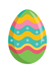 Easter day egg vector art on white background
