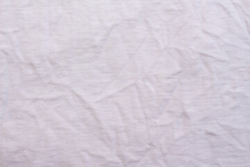 white cotton t-shirt material wrinkled background