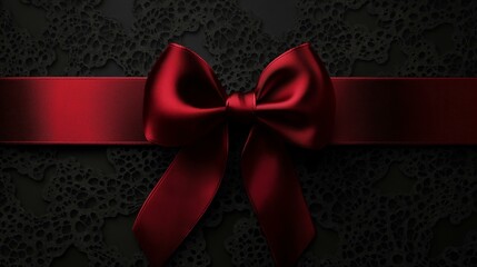 Red Bow Gift Wrapping, Fancy Presentations, Celebration Decor, Festive Occasions