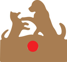 Cat and dog fight,.eps