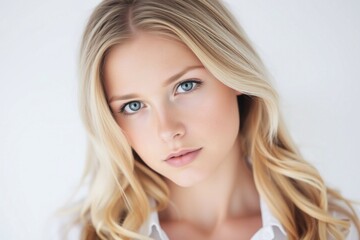 Fototapeta premium Portrait of an young woman skin care, body care, beauty salon