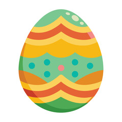 Easter day egg vector art on white background
