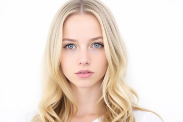 Naklejka premium Portrait of an young woman skin care, body care, beauty salon