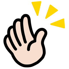 ストップ　止まれ　注目　サイン