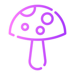 mushroom gradient icon