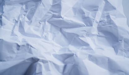 Obraz premium wrinkled paper texture,Top view and full frame of wrinkled paper texture is used for wrinkled or crumpled white paper background texture in decorative art.
