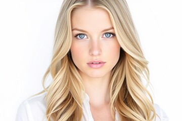 Naklejka premium Portrait of an young woman skin care, body care, beauty salon