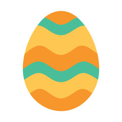 Easter day egg vector art on white background
