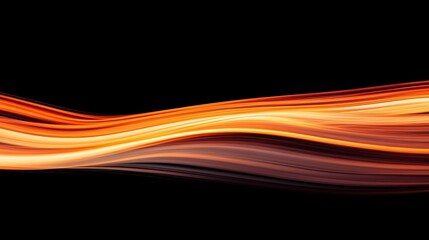 Mesmerizing Abstract Light Trails Forming Fluid Wave Patterns