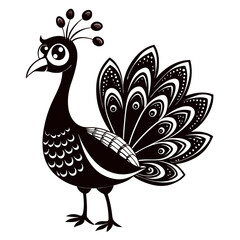 Fototapeta premium peacock illustration