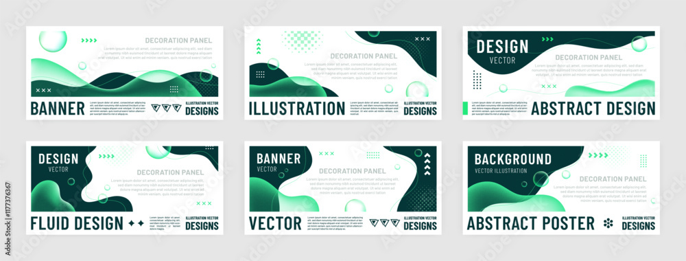 Aufkleber Banner background. Wave header design, social email newsletter or abstract media web layout. Horizontal template. Decorative textured effect backdrop. Minimal business vector graphic
