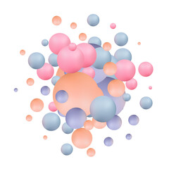 Splash of bright balloons background.  pnfg 