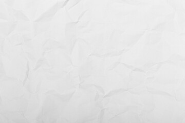 White crumpled paper texture background. White recycled craft paper texture as background.