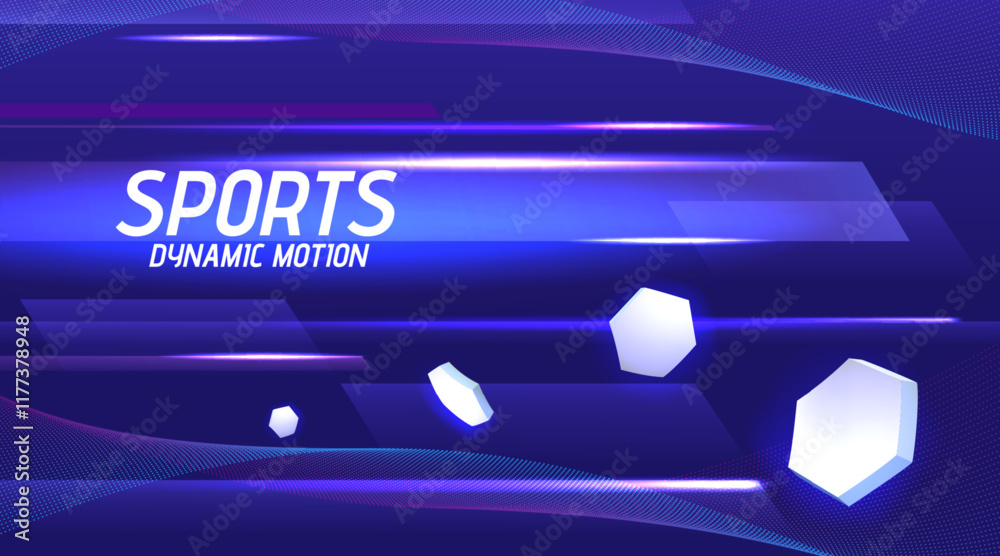 Poster sport background. abstract graphic shapes. dynamic sound speed with lines for motion design. music w