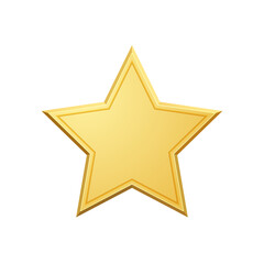 Golden Star. Luxury design element.