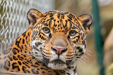 Obraz premium a jaguar with striking black spots