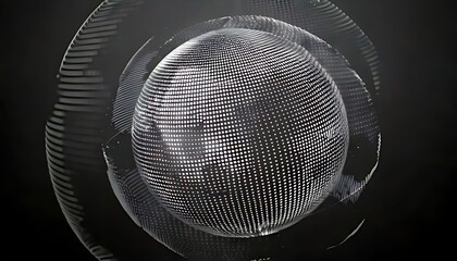 luminous, gridded globe with white continents is surrounded by radial light patterns on a dark backdrop.