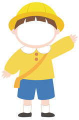 유치원 어린이 얼굴합성 요소 