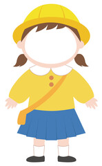 유치원 어린이 얼굴합성 요소 