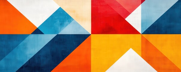 Fototapeta premium open-mindedness acceptance style. Geometric abstract pattern in vibrant colors and textures.