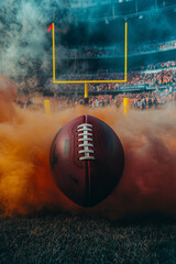Colorful smoke, american football, touchdown, super bowl