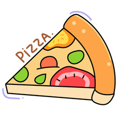 illustration of a pizza
