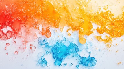 Obraz premium open-mindedness acceptance style. Vibrant splash of colorful liquids creating an abstract design.