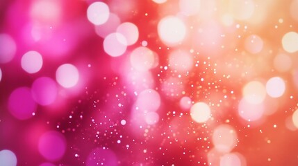 Shimmering Glitter Particles in Soft Focus with Warm Lighting Background