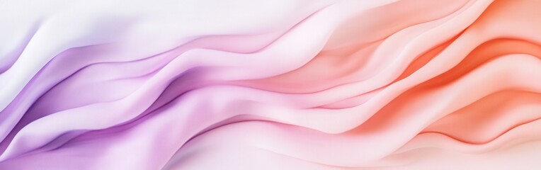 Fototapeta premium Soft pastel waves create a calming minimalist effect on textured canvas