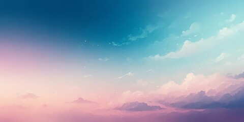 Fototapeta premium Pastel Sky Dreamy Cloudscape Sunrise Serenity Soft Colors Background