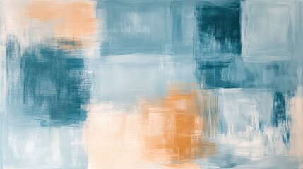 Abstract pastel blue squares with soft pencil strokes create a soothing and artistic visual experience