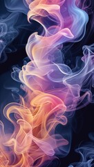 Fototapeta premium Abstract smoke patterns background or illustration in wispy dreamy forms