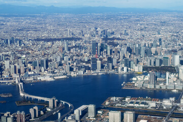 Fototapeta premium 東京 空撮