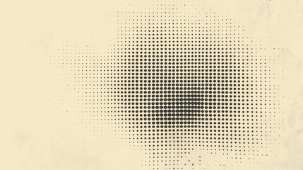 Dotted textured background, noisy gritty dot halftone effect. Gradient beige eggshell texture, old wall. Paper grunge dusty ecru backdrop, pastel overlay.