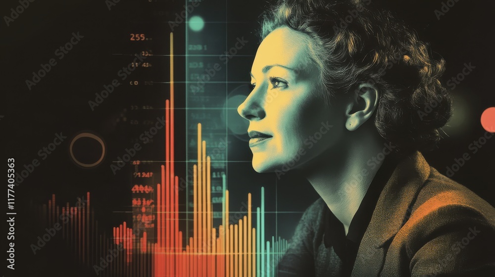 Leinwandbilder modern investment managers analyzing financial trends with data visualization techniques for effecti