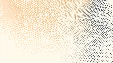 Dotted textured background, noisy gritty dot halftone effect. Gradient beige eggshell texture, old wall. Paper grunge dusty ecru backdrop, pastel overlay.